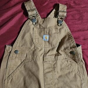 Carhartt Tan Overalls with Front Pocket